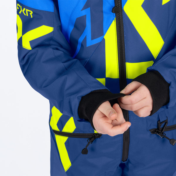 CHILD COLD CROSS CX MONOSUIT | BLUE/DARK BLUE/HIVIZ