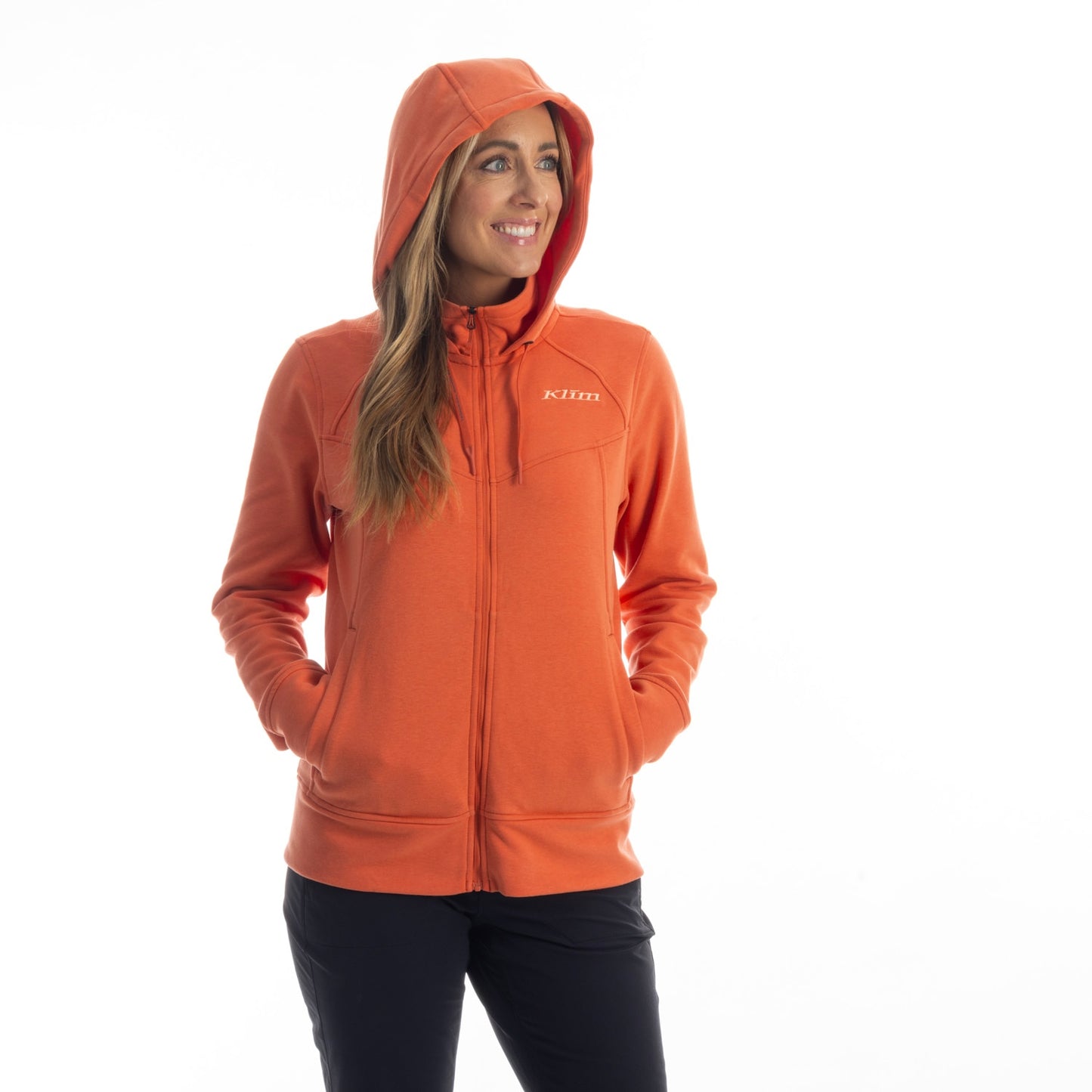 WOMEN'S BASIN FULL ZIP HOODIE | CHILI