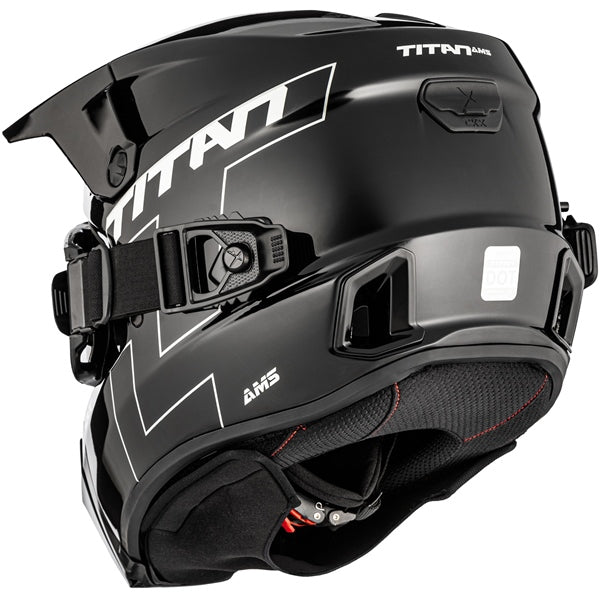 CXK TITAN AMS HELMET W/ APEX GOGGLE | GLOSSY BLACK