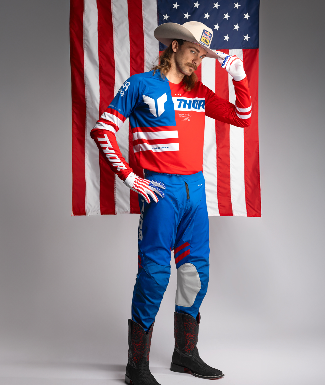 THOR LAUNCHMODE PATRIOT PANT | RED/WHITE/BLUE