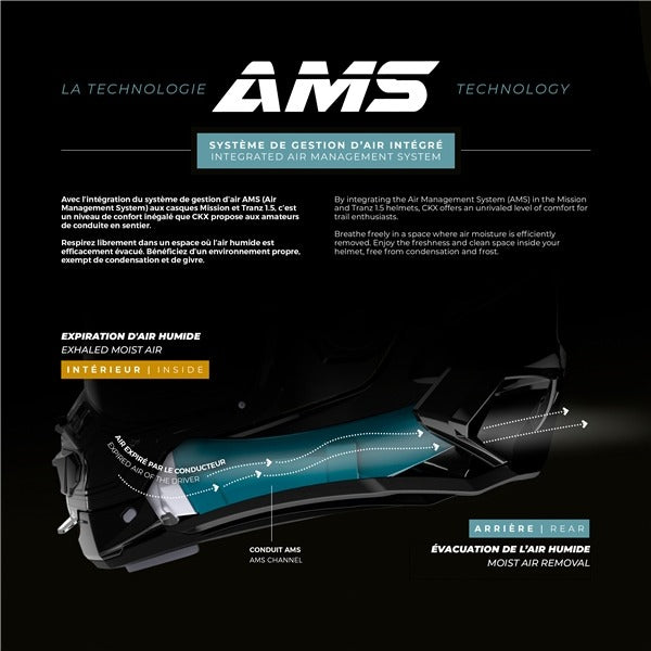 CKX MISSION FREE-FACE CARBON FIBER HELMET W/ E-SHILED | BLACK