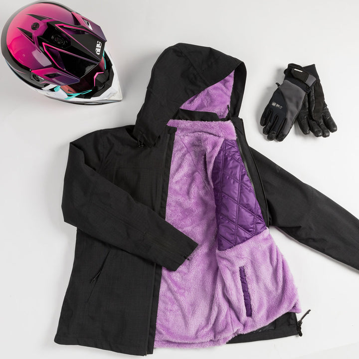 WOMEN'S AURORA 5 IN 1 JACKET | BLACK/PURPLE