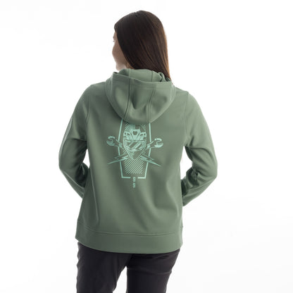 WOMEN'S PETROL PULLOVER HOODIE
