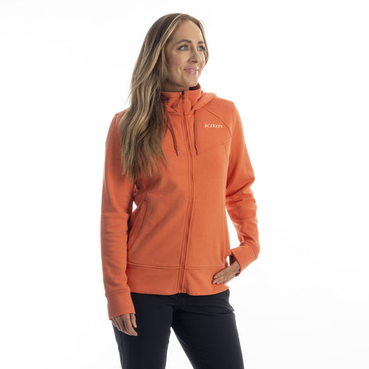 WOMEN'S BASIN FULL ZIP HOODIE | CHILI