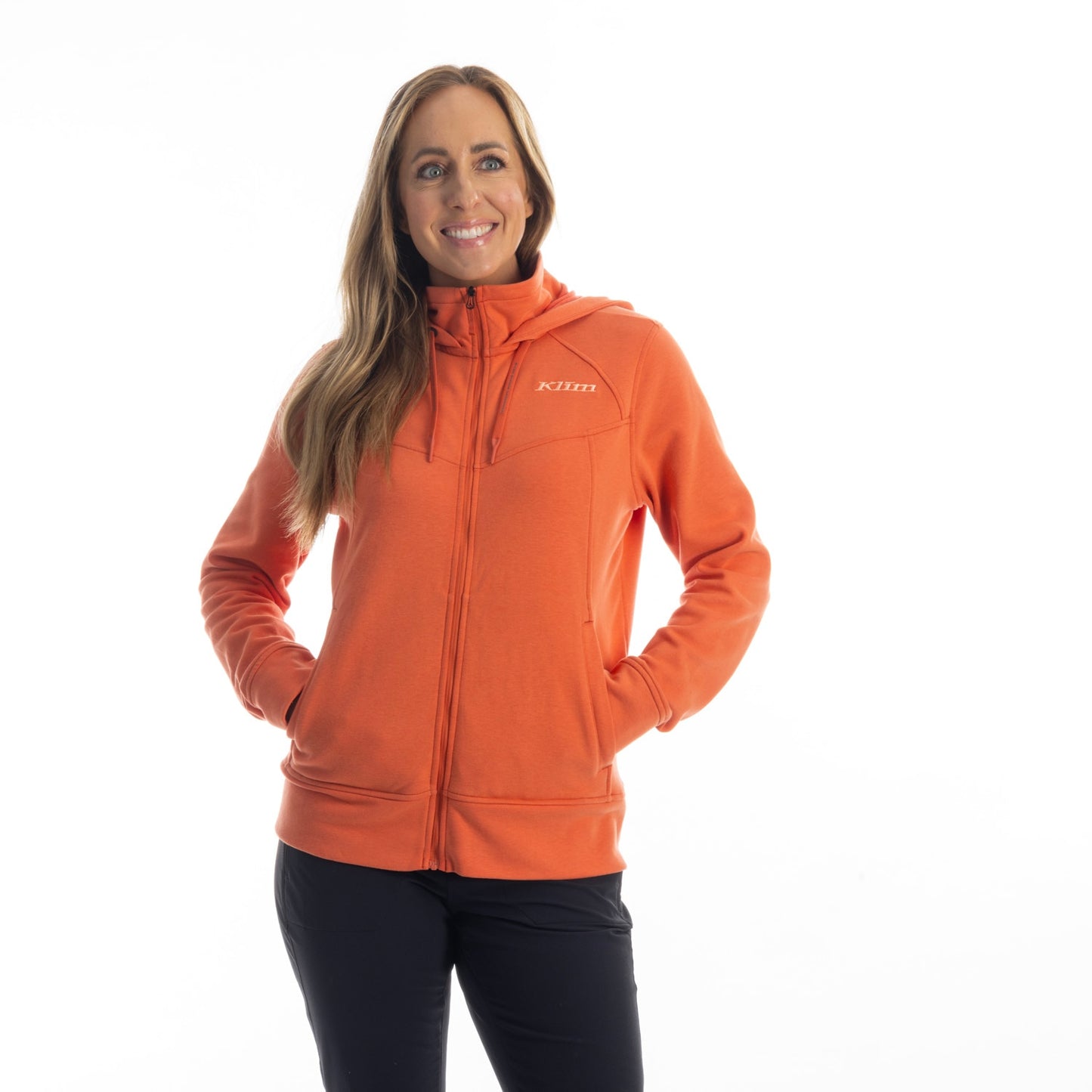 WOMEN'S BASIN FULL ZIP HOODIE | CHILI