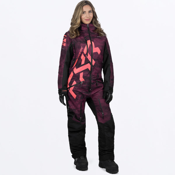 WOMEN'S CX F.A.S.T INSULATED MONOSUIT | MERLOT HAZE/MELON