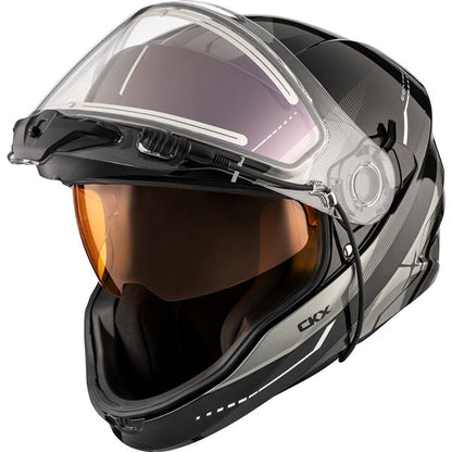 CKX CONTACT ARTIK HELMET W/ E-SHIELD | GLOSSY GREY
