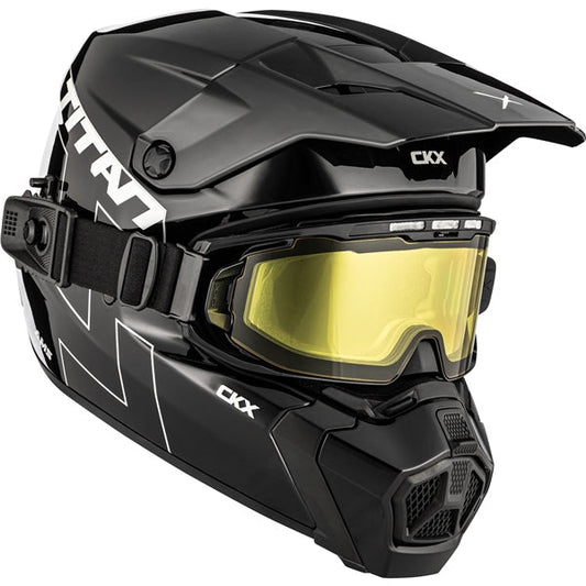 CXK TITAN AMS HELMET W/ APEX GOGGLE | GLOSSY BLACK