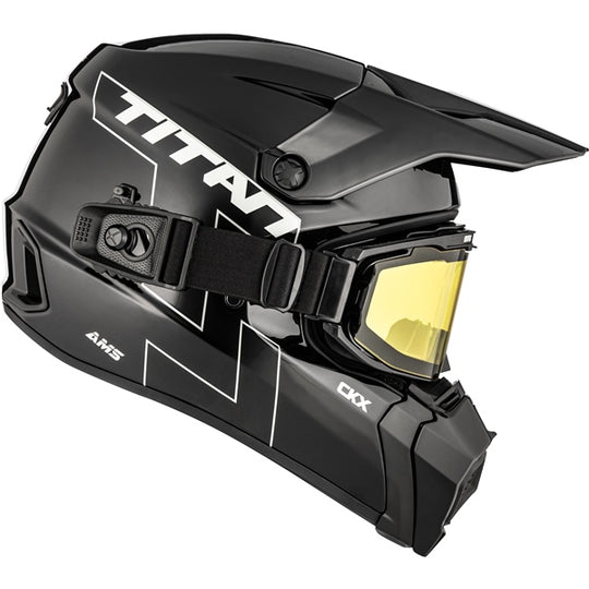 CXK TITAN AMS HELMET W/ APEX GOGGLE | GLOSSY BLACK