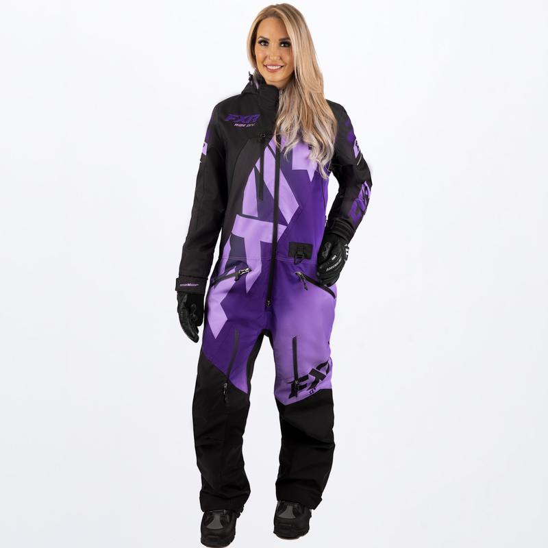 WOMEN'S CX F.A.S.T INSULATED MONOSUIT | BLACK/LILAC