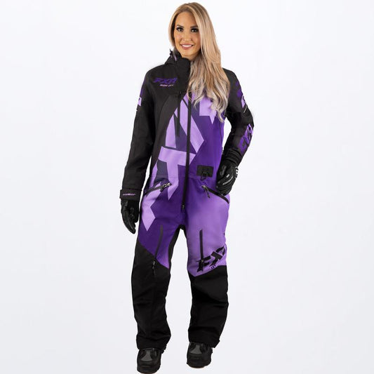 WOMEN'S CX F.A.S.T INSULATED MONOSUIT | BLACK/LILAC