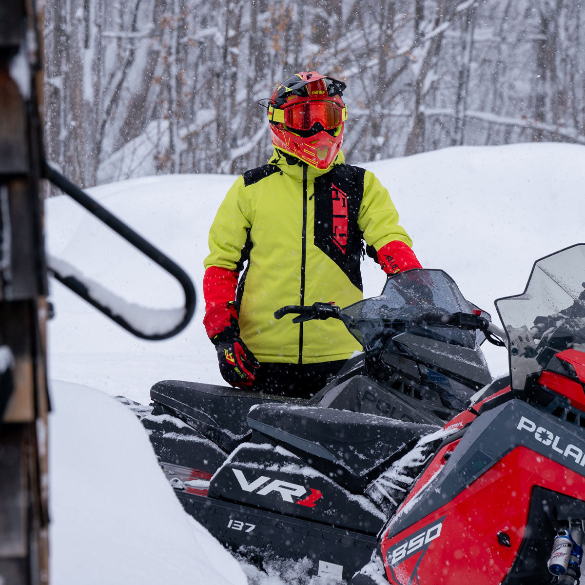 ALLIED INSULATED JACKET | RED/HI-VIZ