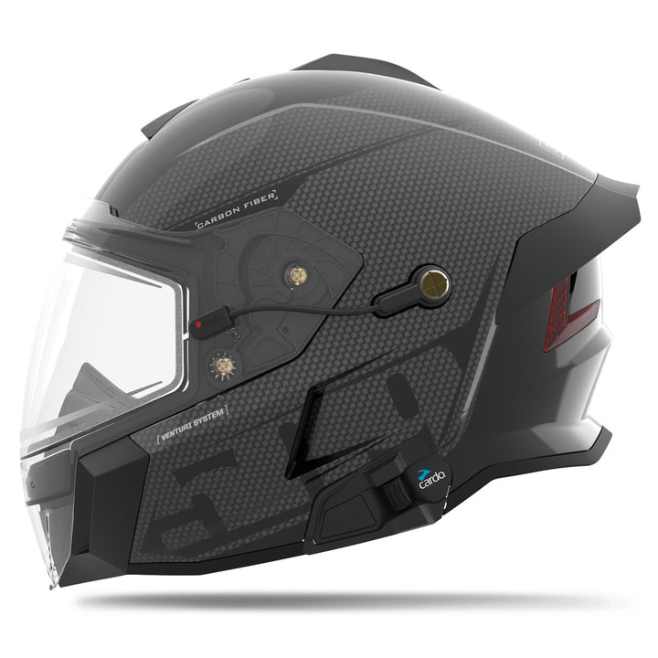 DELTA V COMMANDER HELMET | CARBON FIBER w/ CARDO COMMUNICATION