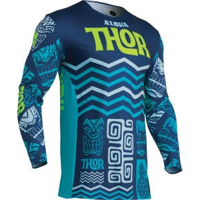 THOR- PRIME ALOHA JERSEY | NAVY/AQUA