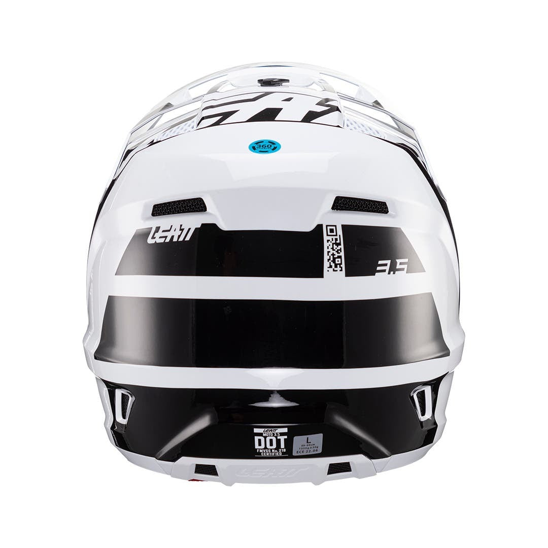 HELMET KIT MOTO 3.5 W/ 4.5 GOGGLES | BLACK & WHITE