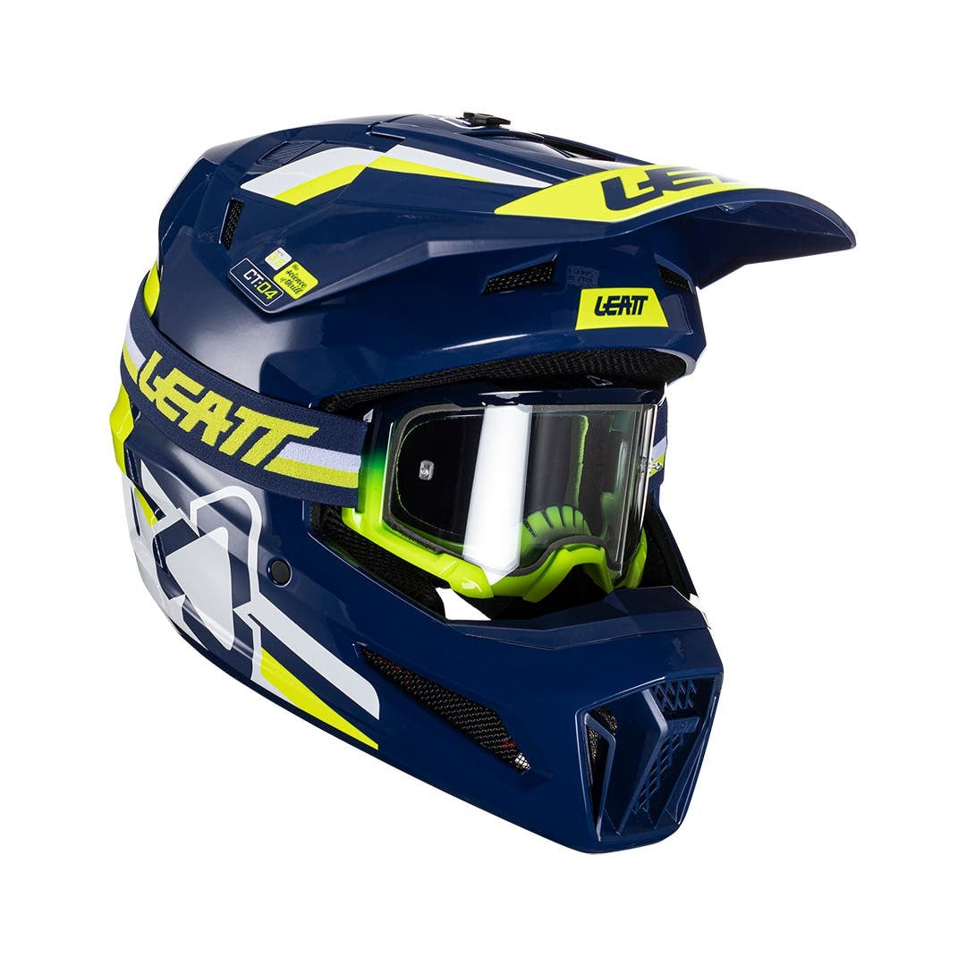 LEATT- HELMET KIT MOTO 3.5 W/ 4.5 GOGGLES | BLUE