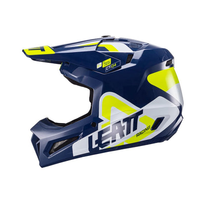 LEATT- HELMET KIT MOTO 3.5 W/ 4.5 GOGGLES | BLUE