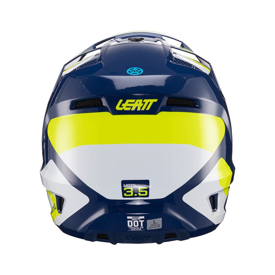 LEATT- HELMET KIT MOTO 3.5 W/ 4.5 GOGGLES | BLUE