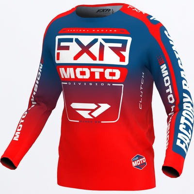 FXR- CLUTCH MX JERSEY | SLATE/RED