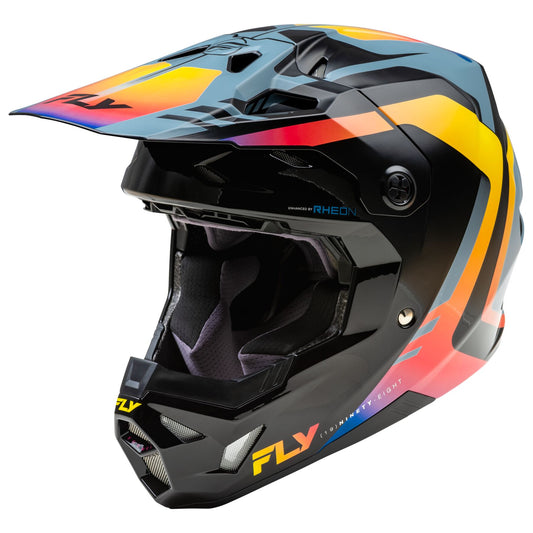 FLY RACING FORMULA CP KRYPTON HELMET | GREY/ELECTRIC FADE