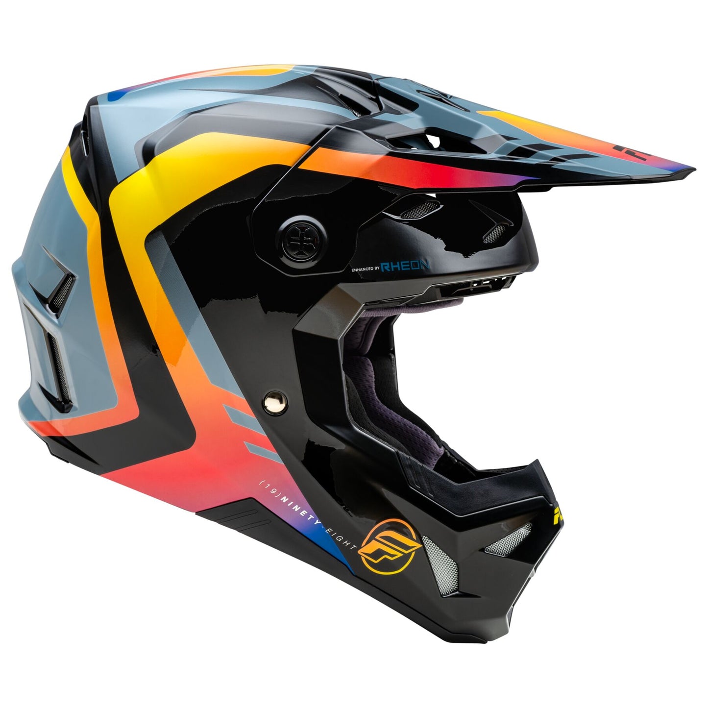 FLY RACING FORMULA CP KRYPTON HELMET | GREY/ELECTRIC FADE