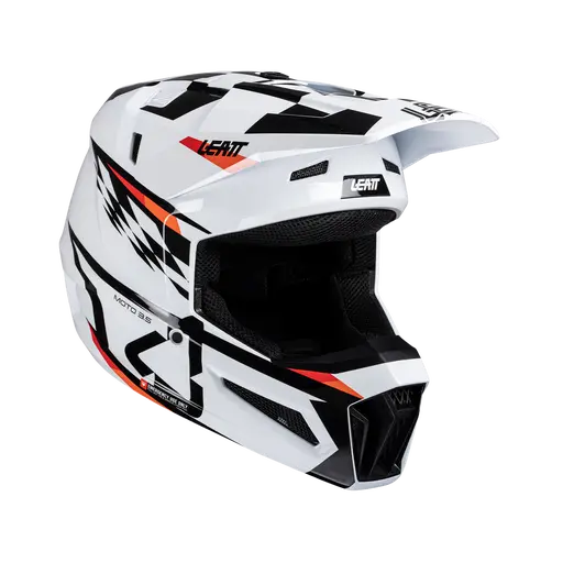 JUNIOR HELMET KIT MOTO 3.5 W/ 2.5 GOGGLE | WHITE