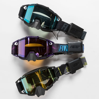 SINISTER X7 IGNITE S1 GOGGLE | MIDNIGHT GLACIER- LIGHT BLUE HCS TINT