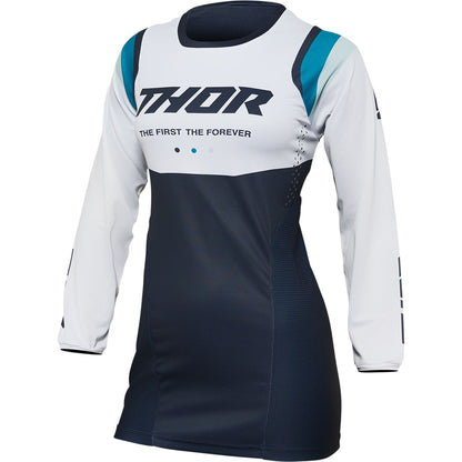 WOMENS PULSE JERSEY- WHITE/MIDNIGHT