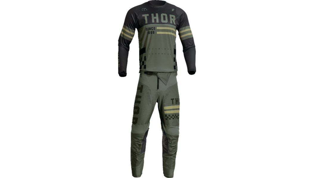 Thor Pulse Combat midnight white motocross jersey