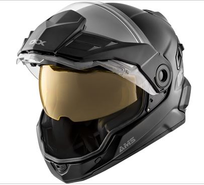 CKX Mission AMS Full Face Helmet Solid - Winter | Matte Black