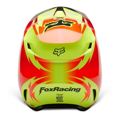 V1 STATK HELMET- RED/YELLOW