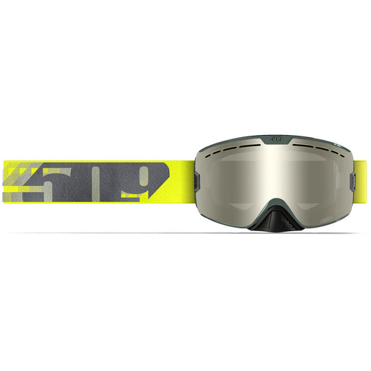 KINGPIN GOGGLE | LIME/GREY WITH LIGHT MIRROR SMOKE TINT